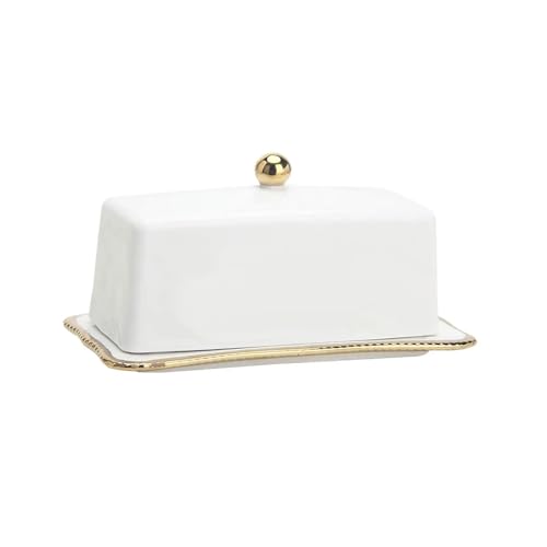 Butterdose Mit Deckel Butterdose aus Porzellan, Butterbehälter mit großem Fassungsvermögen, Butteraufbewahrungsbox for Konditorei, Arbeitsplatte, Restaurant Fur Butter Butterdose Mit Deckel Butterdose aus Porzellan, Butterbehälter mit großem Fassungsvermögen, Butteraufbewahrungsbox for Konditorei, Arbeitsplatte, Restaurant Fur Butter von HYFEUOKF