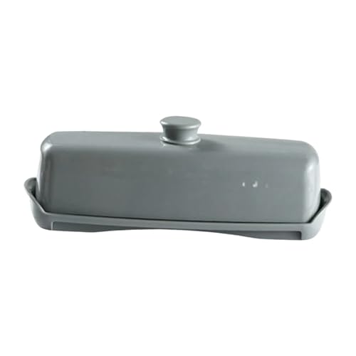Butterdose Mit Deckel Butterdose for die Küche mit Deckel, leicht zu reinigen, Küchenorganisation, Butterbehälter for Backen, Kühlschrank, Zimmer, Nüsse Fur Butter(Gray) von HYFEUOKF