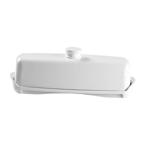 Butterdose Mit Deckel Butterdose for die Küche mit Deckel, leicht zu reinigen, Küchenorganisation, Butterbehälter for Backen, Kühlschrank, Zimmer, Nüsse Fur Butter(WHITE) von HYFEUOKF