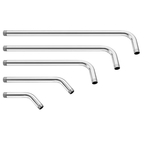 Duschkopf VerläNgerungsarm 15/20/25/30/35 cm Edelstahl Wand Duscharm Duschkopf Verlängerungsrohr Arm Halterung Badezimmer Wohnaccessoires 2 Stück FüR Duschkopf(30cm) von HYFEUOKF