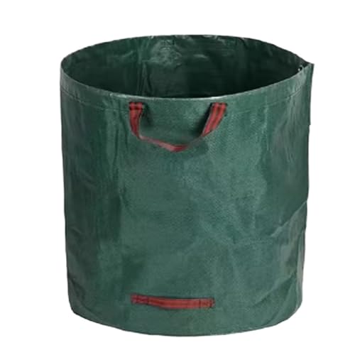 GartenlaubsäCke Wiederverwendbare Gartenabfallsäcke, Laubaufbewahrungssäcke, Gartenabfallbehälter, Sammeln von Terrassenblättern, robuster Gartenabfallsack mit Deckel Fur Garten(272L- 67X76cm,GREEN_N von HYFEUOKF
