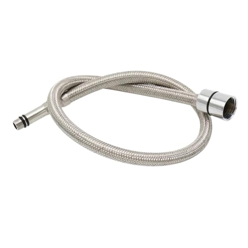 HYFEUOKF Duschschlauch 50/60/70/80 cm F1/2 M10*1 304 Edelstahl Küchenarmatur Schlauch Herausziehbarer Wasserhahn Spezialschlauch Wasserhahn Ersatzschlauch TPV-Rohr FüR Badewanne(80cm) von HYFEUOKF