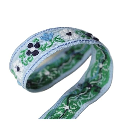 HYFEUOKF Gurtband 2 cm Breite 3 Meter Blau Farbe Baumwolle Bestickt Band Vorhang Dekoration Material Nähzubehör Fur Taschen HYFEUOKF Gurtband 2 cm Breite 3 Meter Blau Farbe Baumwolle Bestickt Band Vorhang Dekoration Material Nähzubehör Fur Taschen von HYFEUOKF