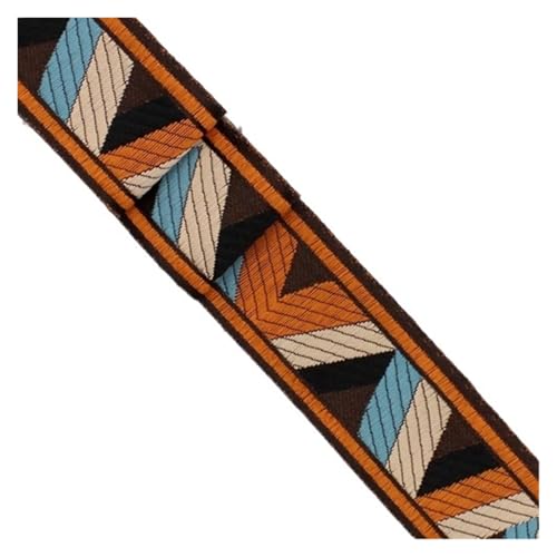 HYFEUOKF Gurtband Gurtband 1 Meter Kleidung HomeTextile Kleidungsstück Nähmaterial Band geometrisches Muster DIY Vorhang Sofa Dekoration Fur Taschen(3.5cm) von HYFEUOKF