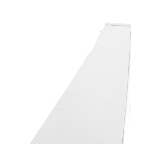 HYFEUOKF Hochzeitsteppich Hochzeits-Gehweg-Teppich Anti-Rutsch-Hochzeit Multi Color Teppich Zeremonie Party Bühnenteppich Hochzeitsteppich FüR Hochzeits(White,6M_1.2M) von HYFEUOKF