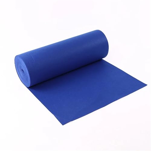 HYFEUOKF Hochzeitsteppich Hochzeitsgangteppich Anti-Rutsch-Hochzeits-Roter Teppich Hochzeit Roter Teppich Party Bühnenteppich Hochzeitsteppich FüR Hochzeits(Blue,3.0 M_1M) von HYFEUOKF
