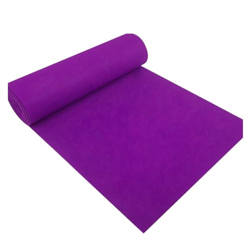 HYFEUOKF Hochzeitsteppich Hochzeitsteppiche Vliesstoff Feier Requisiten Bühne Hotels Auto Shows Matten Anti-Rutsch-Teppiche FüR Hochzeits(9M_1.2M) von HYFEUOKF