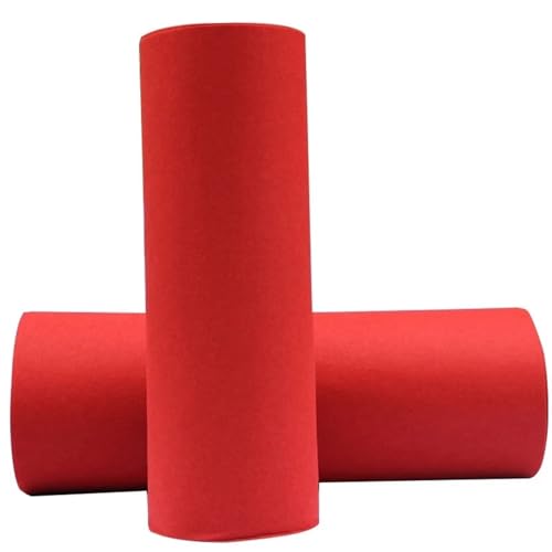 HYFEUOKF Hochzeitsteppich Roter Hochzeitsbankett-Feier-Teppich-Festival-Outdoor-Event-Belohnungs-Dekorationsteppich FüR Hochzeits(10M_1M) von HYFEUOKF
