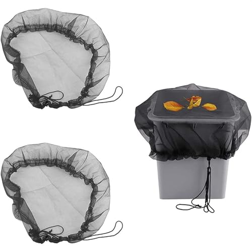 HYFEUOKF Netzabdeckung FüR Regentonne Mesh Abdeckung Netting for Regen Barrel Wasser Sammlung Eimer Tank Protector Netting Outdoor Ernte Werkzeug Protector Garten. FüR Regentonne(Diameter 100cm) von HYFEUOKF