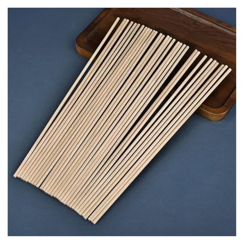 HolzstäBchen 3–14 mm runde Holzstäbe for DIY Holzhandwerk Zahnrad-Sticks Pegs Sticks Herstellung von Kuchen Dübel Fur Basteln(4x300mm-30pcs) von HYFEUOKF