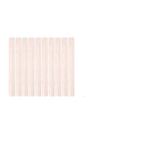 HolzstäBchen 3-30 teile/los Durchmesser 3-12mm Balsaholz Runde Sticks for DIY Flugzeug/Boot Modell Gebäude Zubehör holz Dübel for Crafting 10-50cm Fur Basteln(10x100mm-10pcs) von HYFEUOKF