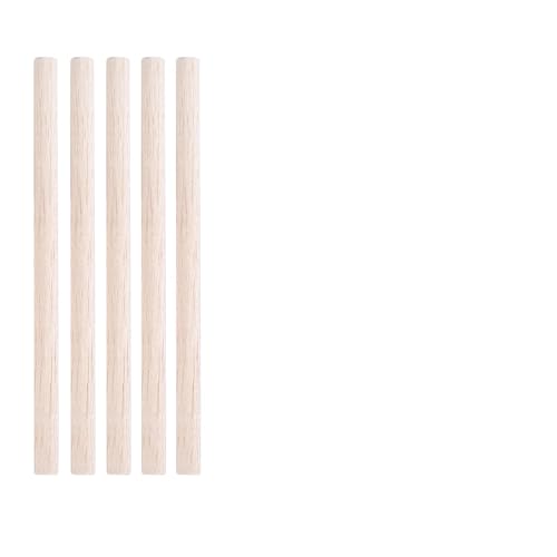 HolzstäBchen 3-30 teile/los Durchmesser 3-12mm Balsaholz Runde Sticks for DIY Flugzeug/Boot Modell Gebäude Zubehör holz Dübel for Crafting 10-50cm Fur Basteln(10x200mm-5pcs) von HYFEUOKF