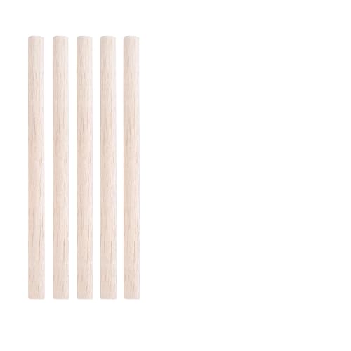HolzstäBchen 3-30 teile/los Durchmesser 3-12mm Balsaholz Runde Sticks for DIY Flugzeug/Boot Modell Gebäude Zubehör holz Dübel for Crafting 10-50cm Fur Basteln(12x200mm-5pcs) von HYFEUOKF