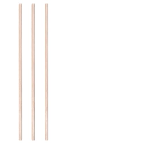 HolzstäBchen 3-30 teile/los Durchmesser 3-12mm Balsaholz Runde Sticks for DIY Flugzeug/Boot Modell Gebäude Zubehör holz Dübel for Crafting 10-50cm Fur Basteln(12x500mm-3pcs) von HYFEUOKF