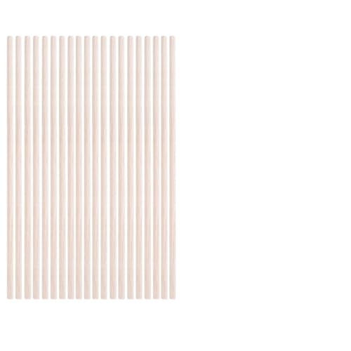 HolzstäBchen 3-30 teile/los Durchmesser 3-12mm Balsaholz Runde Sticks for DIY Flugzeug/Boot Modell Gebäude Zubehör holz Dübel for Crafting 10-50cm Fur Basteln(3x200mm-20pcs) von HYFEUOKF