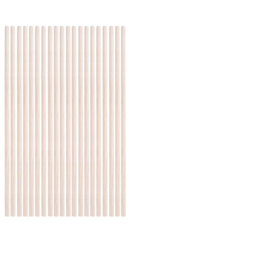 HolzstäBchen 3-30 teile/los Durchmesser 3-12mm Balsaholz Runde Sticks for DIY Flugzeug/Boot Modell Gebäude Zubehör holz Dübel for Crafting 10-50cm Fur Basteln(4x200mm-20pcs) von HYFEUOKF