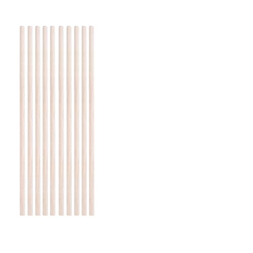 HolzstäBchen 3-30 teile/los Durchmesser 3-12mm Balsaholz Runde Sticks for DIY Flugzeug/Boot Modell Gebäude Zubehör holz Dübel for Crafting 10-50cm Fur Basteln(5x200mm-10pcs) von HYFEUOKF