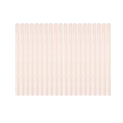HolzstäBchen 3-30 teile/los Durchmesser 3-12mm Balsaholz Runde Sticks for DIY Flugzeug/Boot Modell Gebäude Zubehör holz Dübel for Crafting 10-50cm Fur Basteln(6x100mm-20pcs) von HYFEUOKF