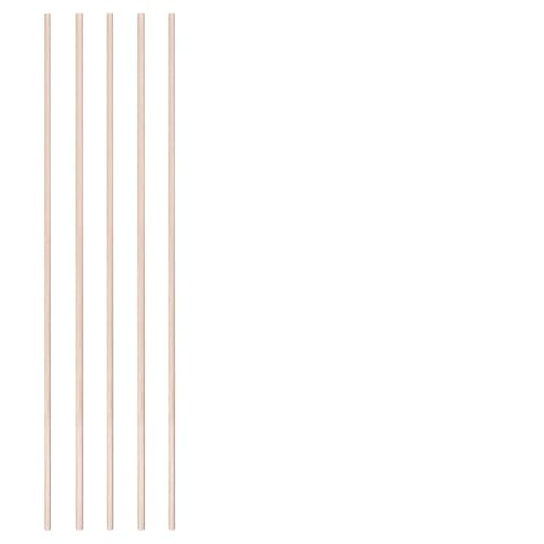 HolzstäBchen 3-30 teile/los Durchmesser 3-12mm Balsaholz Runde Sticks for DIY Flugzeug/Boot Modell Gebäude Zubehör holz Dübel for Crafting 10-50cm Fur Basteln(6x500mm-5pcs) von HYFEUOKF
