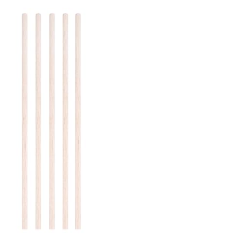 HolzstäBchen 3-30 teile/los Durchmesser 3-12mm Balsaholz Runde Sticks for DIY Flugzeug/Boot Modell Gebäude Zubehör holz Dübel for Crafting 10-50cm Fur Basteln(8x300mm-5pcs) von HYFEUOKF
