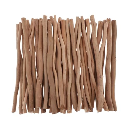 HolzstäBchen 50Pcs Zweig Stange Treibholz Geformt for Hochzeit Holz Holzbearbeitung Fur Basteln von HYFEUOKF