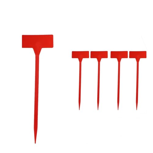 Pflanzenetiketten 20/30 STÜCKE 31x9x4,5 cm Kunststoff Pflanzenetiketten Wasserdicht Gartenschilder Langlebig Kindergartenstecker Blumen Marker Kräuter Schild Fur Outdoor Pflanzen(A-Red,20pcs) von HYFEUOKF