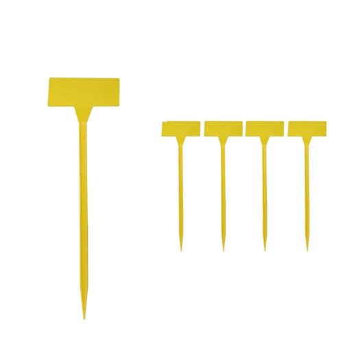 Pflanzenetiketten 20/30 STÜCKE 31x9x4,5 cm Kunststoff Pflanzenetiketten Wasserdicht Gartenschilder Langlebig Kindergartenstecker Blumen Marker Kräuter Schild Fur Outdoor Pflanzen(D-Yellow,30pcs) von HYFEUOKF