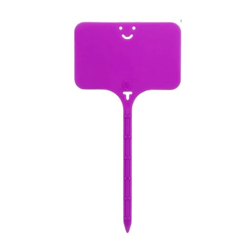 Pflanzenetiketten 200 STÜCKE Gartenpflanzenetiketten Marker Bunte Klassifizierung Sortierung Bonsai Zeichen Tag Ticket Kunststoff Schreibplatte Bord Karte Fur Outdoor Pflanzen(Purple1) von HYFEUOKF