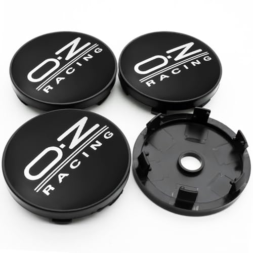 HYGGLY 4 Stück Nabendeckel Radnabenkappen, für 60mm OZ Racing Felgendeckel Felgenkappen Radnabenabdeckung Wasserdicht Staubdicht Schmücken Zubehör,A1 von HYGGLY