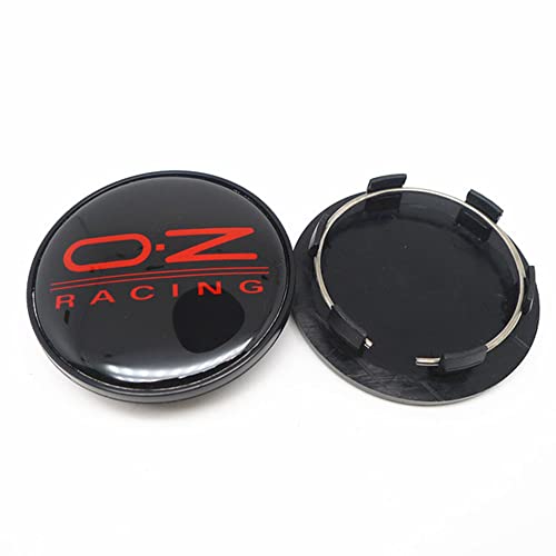 HYGGLY 4 Stück Nabendeckel Radnabenkappen, für OZ Racing 69mm Felgendeckel Felgenkappen Radnabenabdeckung Wasserdicht Staubdicht Schmücken Zubehör,A1 von HYGGLY