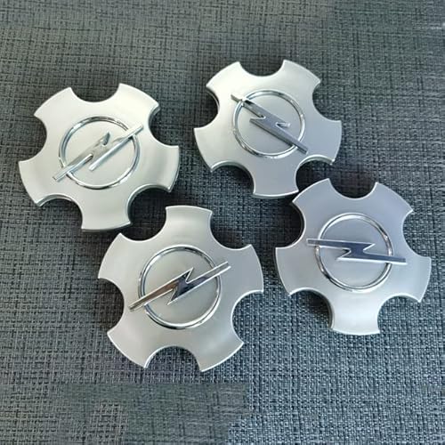 HYGGLY 4 Stück Nabendeckel Radnabenkappen, für Opel Astra Corsa Insignia Zafira Vectra CB Antara Mokka Felgendeckel Felgenkappen Radnabenabdeckung Wasserdicht Staubdicht Schmücken Zubehör von HYGGLY