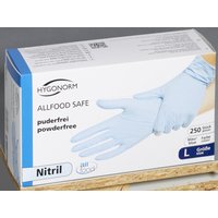 HYGONORM Einmalhandschuhe ALLFOOD SAFE L blau von HYGONORM