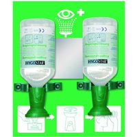 HYGOSTAR Augenspülstation Double 2x 500,0 ml grün von HYGOSTAR