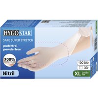 HYGOSTAR Einmalhandschuhe SAFE SUPER STRETCH XL weiß von HYGOSTAR