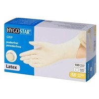HYGOSTAR Latexhandschuhe GRIP Größe M 100 Stück von HYGOSTAR