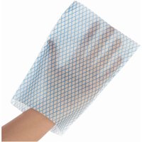 HYGOSTAR Einmal-Waschhandschuh RAUTE Einheitsgröße weiß von HYGOSTAR