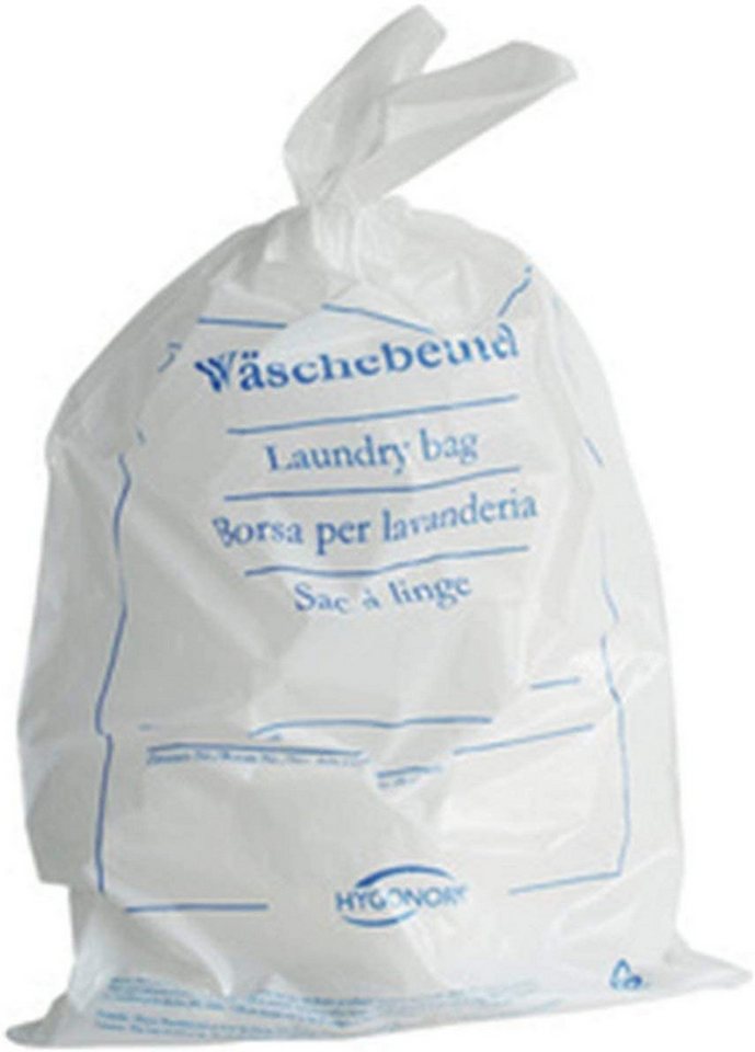 HYGOSTAR Wäschesack Hygostar 55819 Wäschebeutel Classic blau bedruckt LDPE weiß 54 x 38 cm von HYGOSTAR