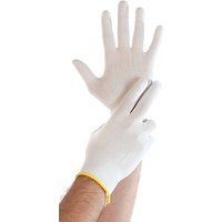HYGOSTAR unisex Arbeitshandschuhe Ultra Flex weiß Größe 7, 12 Paar von HYGOSTAR