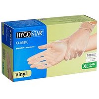 HYGOSTAR unisex Einmalhandschuhe CLASSIC transparent Größe XL, 100 St. von HYGOSTAR