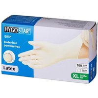 HYGOSTAR unisex Einmalhandschuhe GRIP weiß Größe XL - 100 Stück von HYGOSTAR