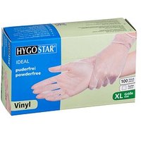 HYGOSTAR unisex Einmalhandschuhe IDEAL transparent Größe XL, 100 St. von HYGOSTAR