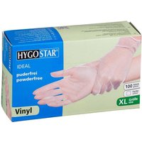 HYGOSTAR unisex Einmalhandschuhe IDEAL transparent Größe XL - 100 Stück von HYGOSTAR