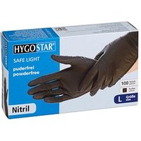 HYGOSTAR unisex Einmalhandschuhe SAFE LIGHT schwarz Größe L, 100 St. HYGOSTAR unisex Einmalhandschuhe SAFE LIGHT schwarz Größe L, 100 St. von HYGOSTAR