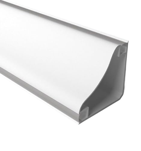 LED-K für Sockel, Lichtprofil aus weißem Aluminium, Montage an Wand oder Decke, ideal für Zuhause, Treppen und Schränke LED-K für Sockel, Lichtprofil aus weißem Aluminium, Montage an Wand oder Decke, ideal für Zuhause, Treppen und Schränke von HYHDDM
