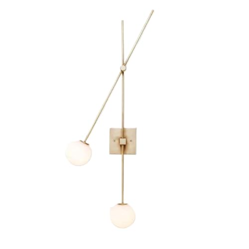 LED Wandleuchte, kunstvolle geometrische Linien, drehbarer Kopf, Moderne Wandleuchte für Wohnzimmer, Küche, Bad, Flur und Schlafzimmer(Gold,Warmlicht) von HYHDDM