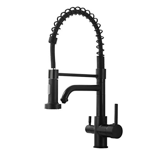 HYHJYMG 3-Wege-Küchenarmatur aus Messing, 360° drehbar, gerades Trinkwasser, heiß und kalt, Multifunktions-Wasserreiniger, Wasserhahn, gebürstet HYHJYMG 3-Wege-Küchenarmatur aus Messing, 360° drehbar, gerades Trinkwasser, heiß und kalt, Multifunktions-Wasserreiniger, Wasserhahn, gebürstet von HYHJYMG