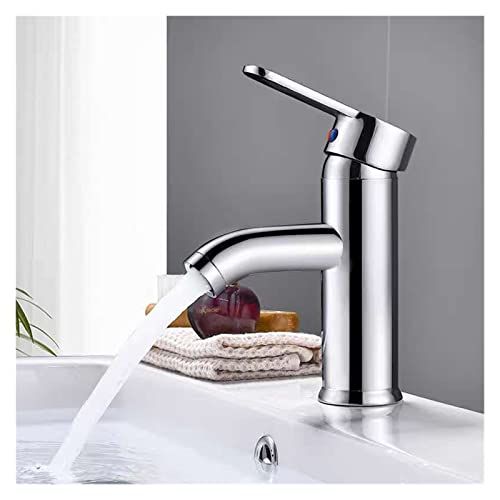 HYHJYMG Europäische Hauptwaschen-Wasserhahn, 304 Edelstahl, mattschwarz, Einzelkühlung, Küchenwaschbecken, Küchenarmatur (Farbe: Schwarz B2) von HYHJYMG