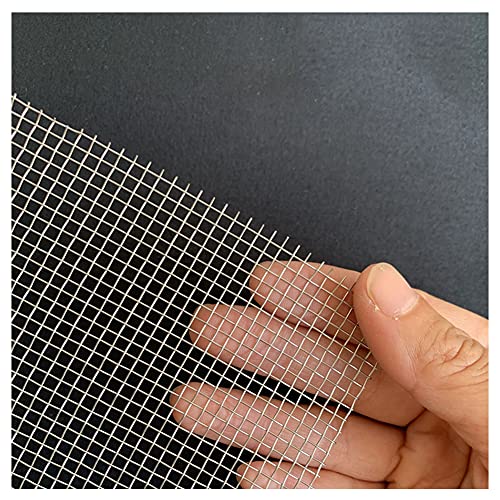 HYHMJ-304 Edelstahl Drahtgitter Reißfestigkeit 8 Mesh Woven Drahtgitter 3 Mm Loch Mäuse Kontroll Mesh Rinne Filternetz Garten Schützen Luftziegel,Silber,1x7m von HYHMJ