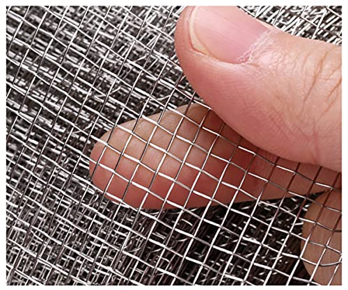 HYHMJ-304 Edelstahlgewebe 8 Mesh - 60 Mesh Hartes Und Hitzebeständiges Siebnetz Nagetier Mesh Belüftung Gitter Insekt Schutz Filternetz, Einfach Zu Schneiden Und Installieren,8mesh,1.2x1m von HYHMJ