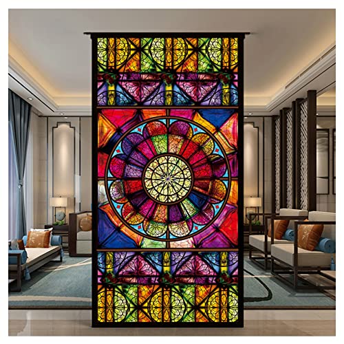 HYHMJ Glas Aufkleber Retro Kirche Befleckt Selbstklebend Fensterfolie Undurchsichtig Privatsphäre Dekoration Glasabdeckung Für Fenstertönung UV-Schutz Glasmalerei Sonnenschutzfolie,I,100 * 200cm HYHMJ Glas Aufkleber Retro Kirche Befleckt Selbstklebend Fensterfolie Undurchsichtig Privatsphäre Dekoration Glasabdeckung Für Fenstertönung UV-Schutz Glasmalerei Sonnenschutzfolie,I,100 * 200cm von HYHMJ